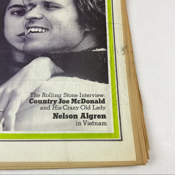 Vintage Rolling Stone Magazine Country Joe McDonald May 27, 1971 Music Art - Picture 2 of 5